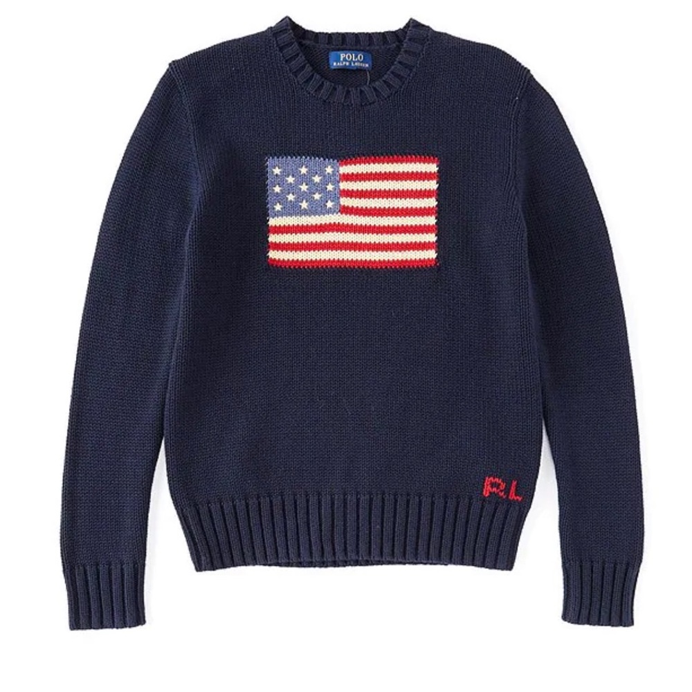 Polo Ralph Lauren Boys Iconic US Flag Sweater